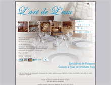 Tablet Screenshot of lartdeleau.fr